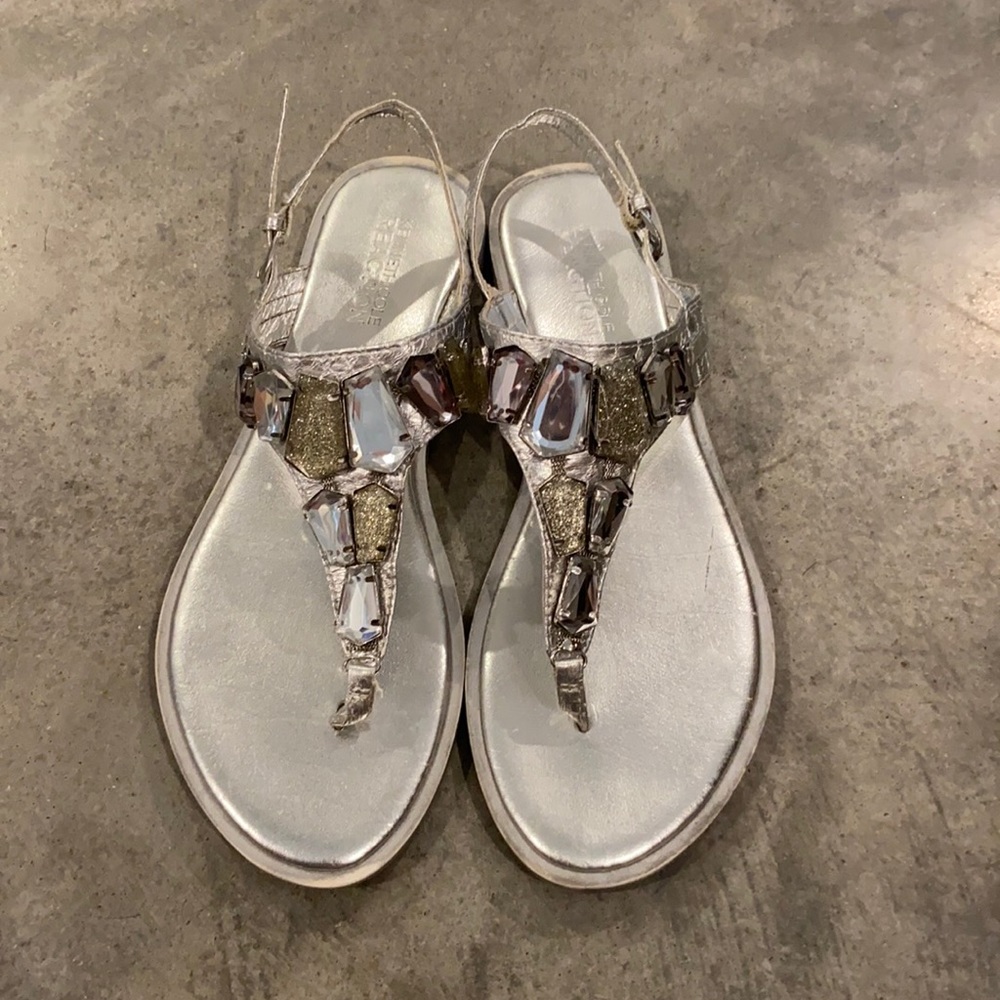 Silver sparkly Sandals